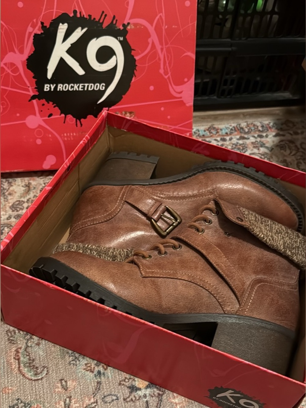 NIB Rocket Dog K9 Bailiff Brown Ankle Boots - Women’s Size 10